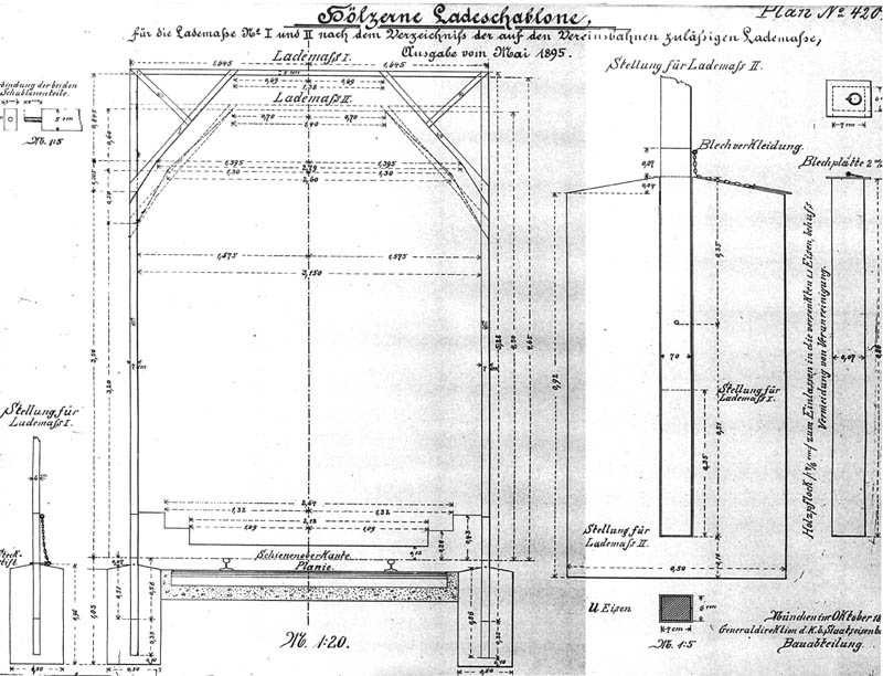 hoelzerne Ladeschablone Bayern 1895