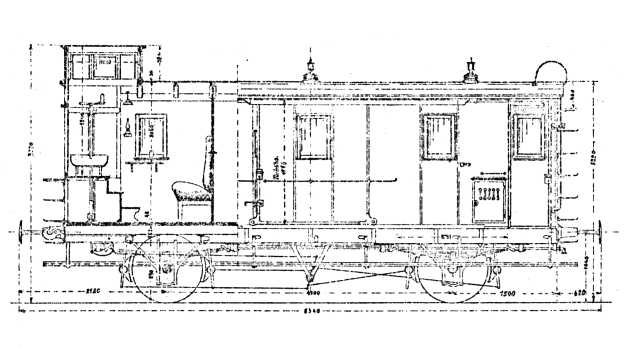 Bild des BOB Postwagens D5 - D6