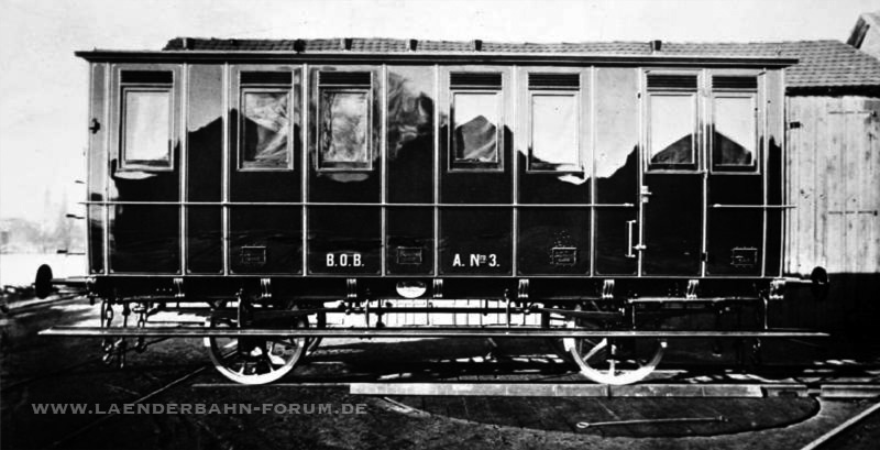 Bild Salonwagen der Ostbahn mit Preßkohlenheizung