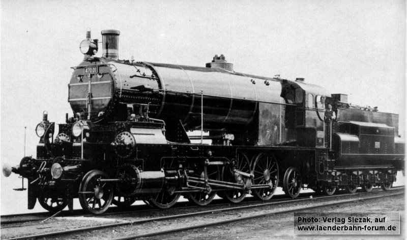 Bild Südbahn 470 mit Linierung, 1914